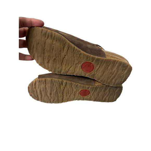 Haflinger Sandal Size 7 Slingback Women's Ts Morgan Slate Flat Footbed Leather - Picture 11 of 13